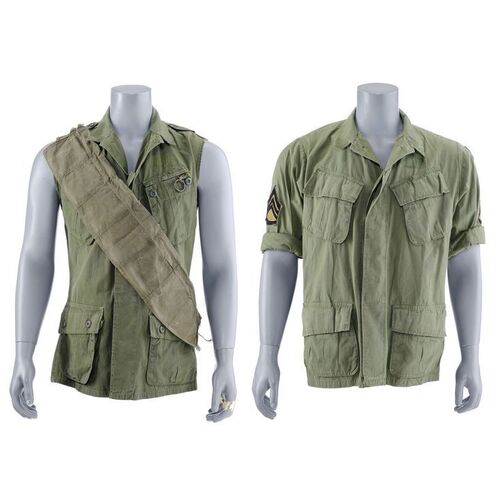1260. Sgts. Barnes (Tom Berenger) and Elias' (Willem Dafoe) Costume Components ### PLATOON (1986)
