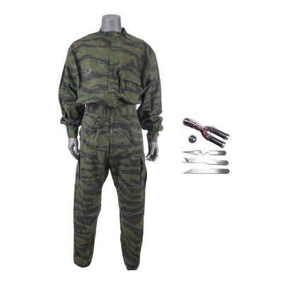 1316. Captain Freedom's (Jesse Ventura) Jumpsuit, Knives, and Pipe ### THE RUNNING MAN (1987)