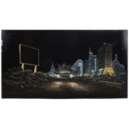 1317. Hand-Painted Syd Dutton Dynamo Matte Painting ### THE RUNNING MAN (1987)