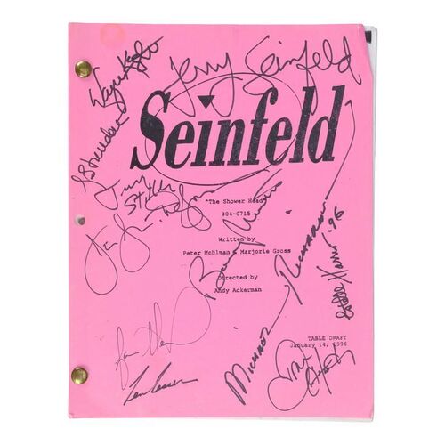 1335. Cast-Autographed "The Shower Head" Episode Script ### SEINFELD (1989-1998)