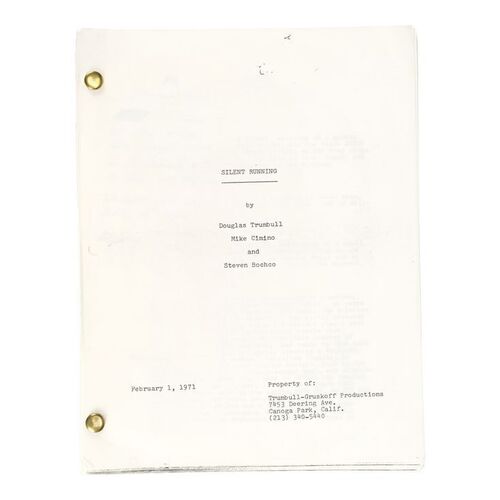 1340. Bound Script ### SILENT RUNNING (1972)