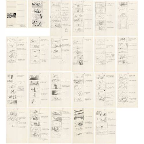 1350. Douglas Trumbull Collection: Set of Hand-Drawn Ralph McQuarrie Storyboards ### BACK TO THE FUTURE: THE RIDE (1991-2007)