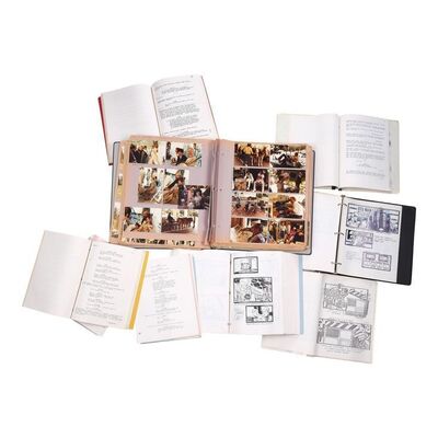 1354. Douglas Trumbull Collection: Behind-the-Scenes Scrapbook with Storyboards, Binder, and Four Scripts ### BRAINSTORM (1983)