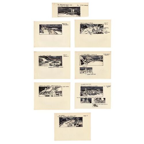 1360. Douglas Trumbull Collection: Set of Hand-Drawn Crescendo Summit Storyboards ### CLOSE ENCOUNTERS OF THE THIRD KIND (1977)
