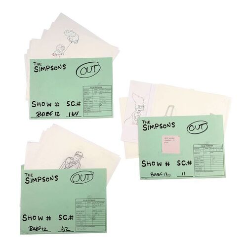 1370. Drawings for Show # BABf12 SC# 62, SC #164, SC #11 ### THE SIMPSONS (1989)