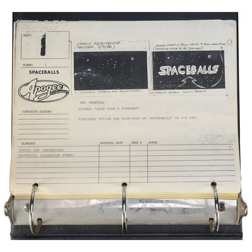 1385. Optical Department Storyboard Binder ### SPACEBALLS (1987)