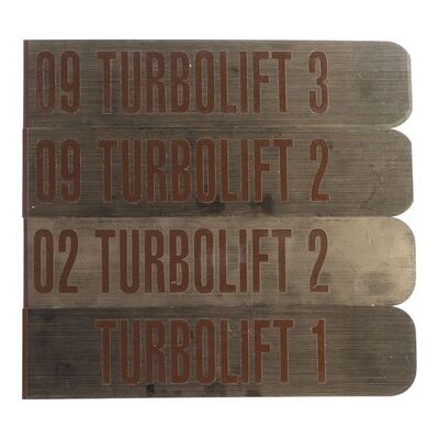 1435. Michael and Denise Okuda Collection: Set of Turbolift Signage ### STAR TREK: FIRST CONTACT (1996)