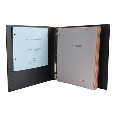1437. Michael and Denise Okuda Collection: Script Binder with Shooting Schedules and Paperwork ### STAR TREK: FIRST CONTACT (1996)