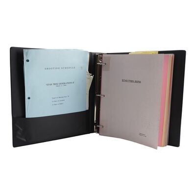 1439. Michael and Denise Okuda Collection: Binder with Annotated Third Draft Script, Call Sheets, and Paperwork ### STAR TREK: FIRST CONTACT (1996)