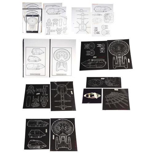 1452. Michael and Denise Okuda Collection: Concept Art and Blueprints Portfolio ### STAR TREK: THE NEXT GENERATION (1987-1994)