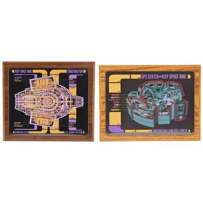 1459. Michael and Denise Okuda Collection: Pair of Crew Plaques ### STAR TREK: DEEP SPACE NINE (1993-1999)