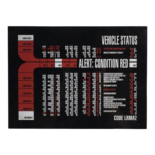 1468. Michael and Denise Okuda Collection: USS Defiant Red Alert LCARS Panel ### STAR TREK: DEEP SPACE NINE (1993-1999)
