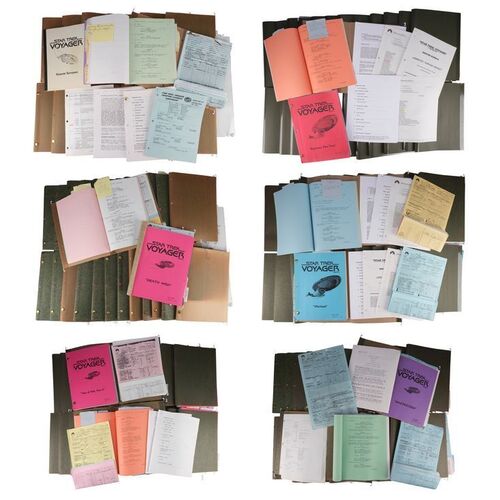 1480. Michael and Denise Okuda Collection: Comprehensive Set of Scripts ### STAR TREK: VOYAGER (T.V. SERIES, 1995 - 2001)