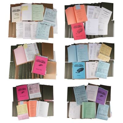 1480. Michael and Denise Okuda Collection: Comprehensive Set of Scripts ### STAR TREK: VOYAGER (T.V. SERIES, 1995 - 2001)