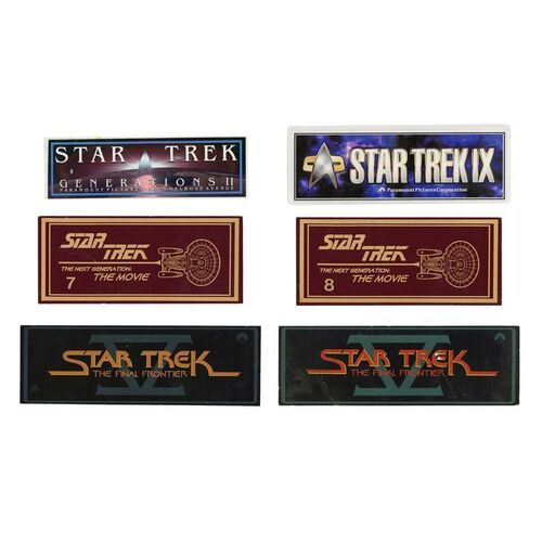 1509. Michael and Denise Okuda Collection: Set of Six Parking Passes ### STAR TREK FRANCHISE (1989-PRESENT)