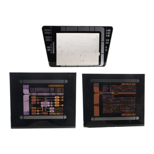 1511. Michael and Denise Okuda Collection: Set of Three LCARS Control Panel Screens ### STAR TREK: DEEP SPACE NINE (1993-1999)