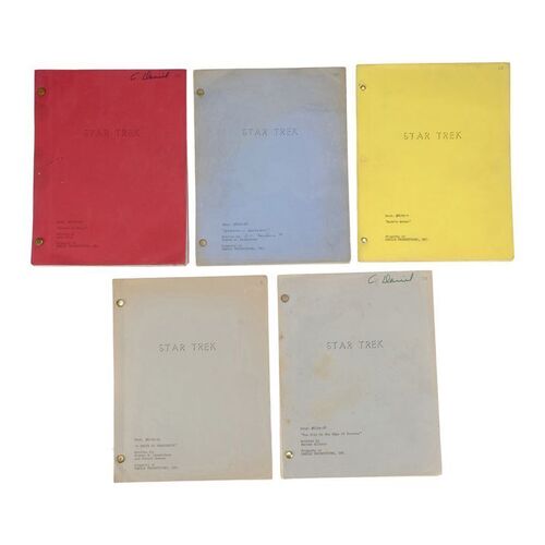 1567. Set of Five Season 1 Scripts ### STAR TREK: THE ORIGINAL SERIES (1966-1969)