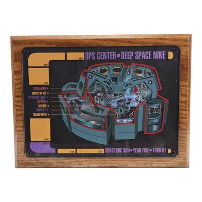 1599. Seasons 4 and 5 Crew Plaques ### STAR TREK: DEEP SPACE NINE (1993-1999)