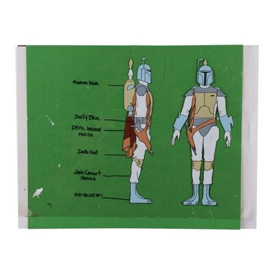 1672. Hand-Painted Boba Fett Model Animation Cel ### THE STAR WARS HOLIDAY SPECIAL (1978)