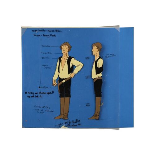 1674. Hand-Painted Han Solo Model Animation Cel ### THE STAR WARS HOLIDAY SPECIAL (1978)