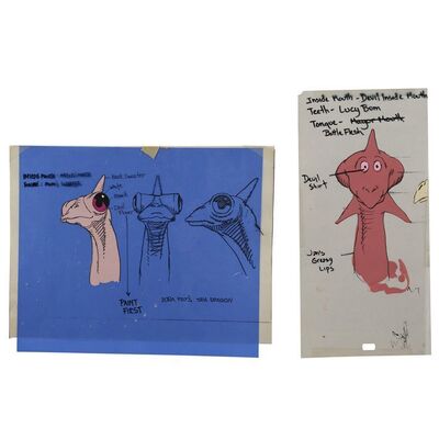 1676. Hand-Painted Luke Skywalker and Boba Fett's Sea Serpents Model Animation Cels ### THE STAR WARS HOLIDAY SPECIAL (1978)