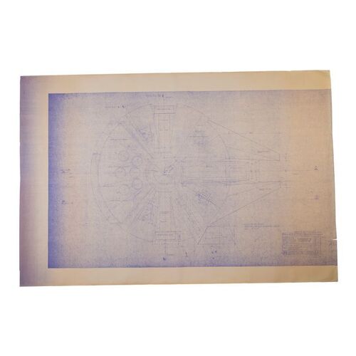 1681. Millennium Falcon Bird's-Eye View Blueprint Printed Circa 1990s ### STAR WARS: THE EMPIRE STRIKES BACK (1980)