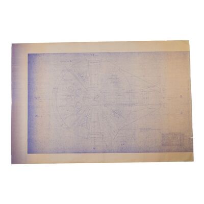 1681. Millennium Falcon Bird's-Eye View Blueprint Printed Circa 1990s ### STAR WARS: THE EMPIRE STRIKES BACK (1980)