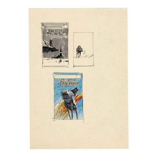 1683. Hand-Drawn Ralph McQuarrie Book Cover Art Prelims ### STAR WARS: THE EMPIRE STRIKES BACK (1980)