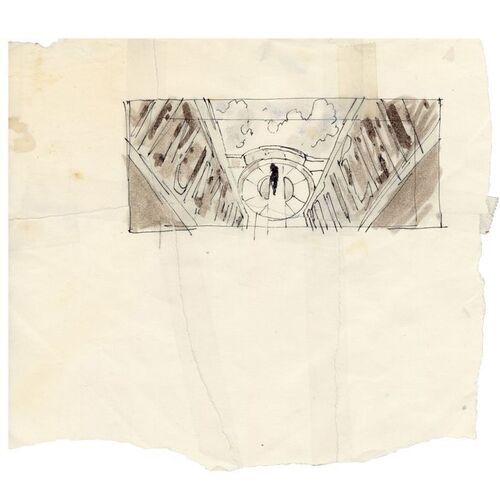 1684. Hand-Drawn Ralph McQuarrie Cloud City Matte Painting Thumbnail Sketch ### STAR WARS: THE EMPIRE STRIKES BACK (1980)