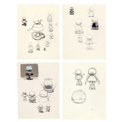1699. Set of Four Hand-Drawn Ralph McQuarrie Sparky Concept Sketch Pages ### STAR WARS: PANASONIC COMMERCIAL (1988)