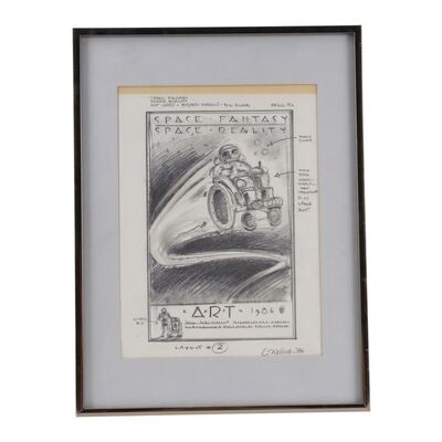 1709. William Plumb Collection: Framed Hand-Drawn Lawrence Noble Poster Prelim ### SPACE: FANTASY AND REALITY