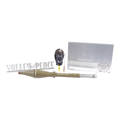 1802. T-X's (Kristanna Loken) Hand Saw with Valley of Peace Sign, Rocket Propelled Grenade, Needle Finger, and Directory Book ### TERMINATOR 3: RISE OF THE MACHINES (2003)