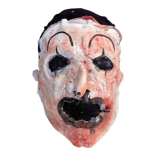 1805. Art the Clown's (David Howard Thornton) Bloodied Facial Makeup Appliance Display ### TERRIFIER 2 (2022)