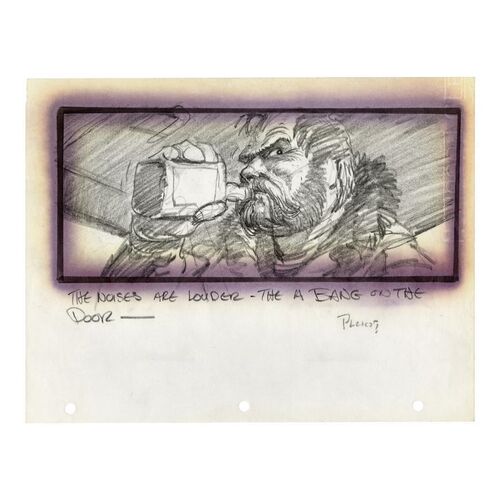 1811. Hand-Drawn Michael G. Ploog MacReady Storyboard ### THE THING (1982)