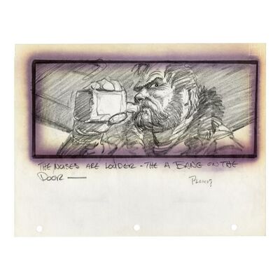 1811. Hand-Drawn Michael G. Ploog MacReady Storyboard ### THE THING (1982)