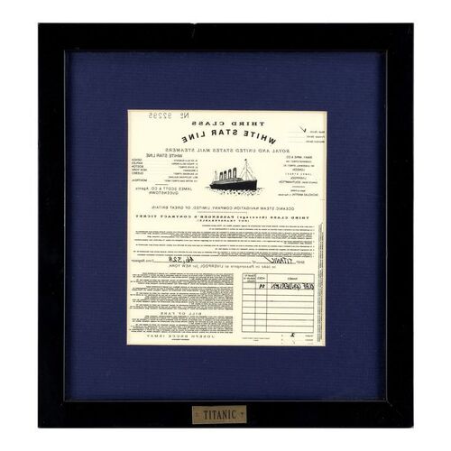 1823. Olaf Gundersen's (Bjorn Olsen) Mirror-Image Printed Third-Class Ticket ### TITANIC (1997)