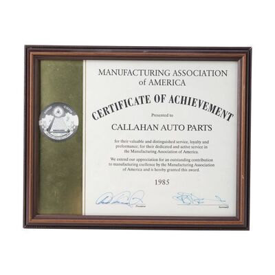 1839. Certificate of Achievement ### TOMMY BOY (1995)