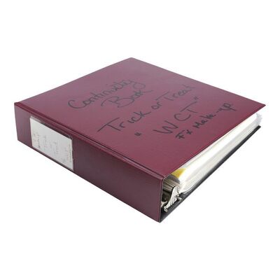 1844. Annotated Production Paperwork and FX Makeup Continuity Binder ### TRICK 'R TREAT (2007)