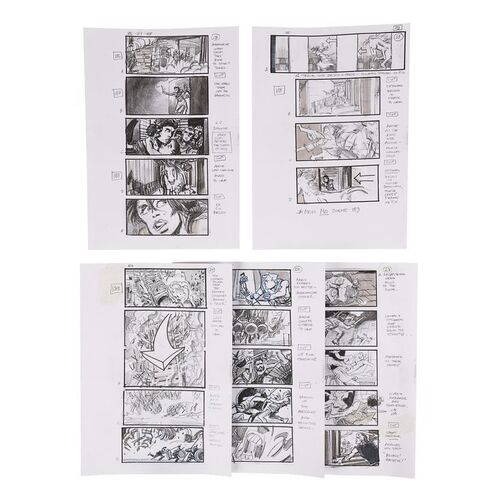 1852. Five Martin Asbury Hand-drawn Storyboard Pages ### TROY (2004)