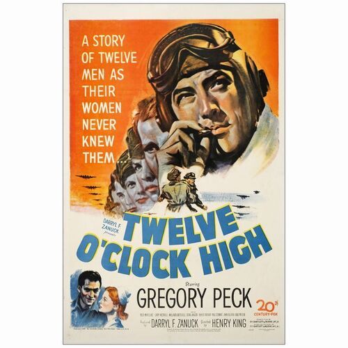 1. One Sheet (27" x 41"); Very Fine on Linen ### 12 O'CLOCK HIGH (1950)