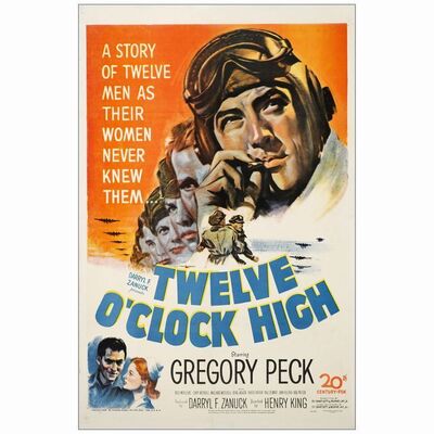 1. One Sheet (27" x 41"); Very Fine on Linen ### 12 O'CLOCK HIGH (1950)