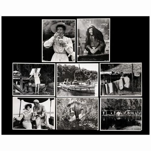 12. 12. 12. Lot #12 - THE AFRICAN QUEEN: Group of 8 Double-Weight Oversized Photographs (10" x 14"); Very Fine+ (10" x 14"); Very Fine+ (10" x 14"); Very Fine+ (10" x 14"); Very Fine+ ### THE AFRICAN QUEEN (1951)