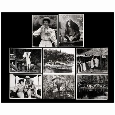 12. 12. 12. Lot #12 - THE AFRICAN QUEEN: Group of 8 Double-Weight Oversized Photographs (10" x 14"); Very Fine+ (10" x 14"); Very Fine+ (10" x 14"); Very Fine+ (10" x 14"); Very Fine+ ### THE AFRICAN QUEEN (1951)