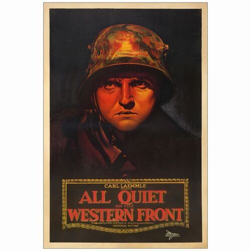 13. One Sheet (27" x 41"); Stone Litho; Very Good on Linen ### ALL QUIET ON THE WESTERN FRONT (1930)