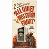 14. Three Sheet (41" x 78"); Very Fine- on Linen ### ALL QUIET ON THE WESTERN FRONT (1930)