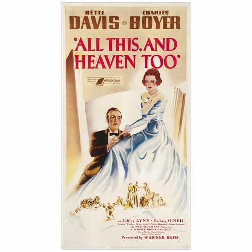 15. Three Sheet (41" x 79"); Fine+ on Linen ### ALL THIS, AND HEAVEN TOO (1940)
