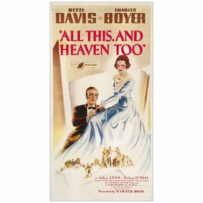 15. Three Sheet (41" x 79"); Fine+ on Linen ### ALL THIS, AND HEAVEN TOO (1940)