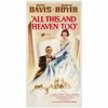 15. Three Sheet (41" x 79"); Fine+ on Linen ### ALL THIS, AND HEAVEN TOO (1940)