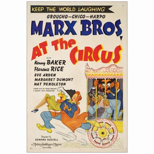 25. One Sheet (27" x 41"); Style D; Very Fine- on Linen ### AT THE CIRCUS (1939)