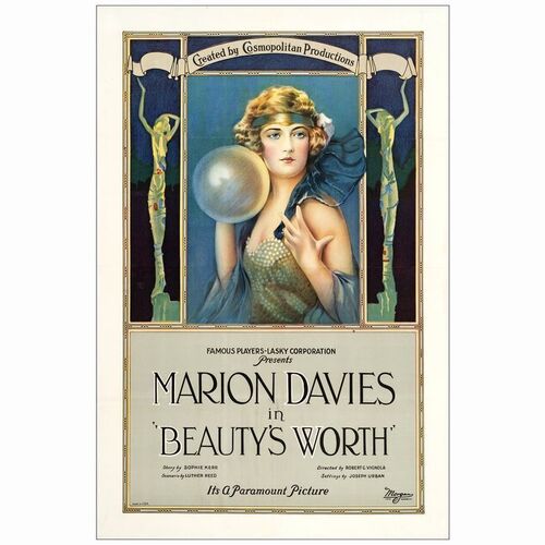33. One Sheet (27" x 41"); Stone Litho; Very Fine+ on Linen ### BEAUTY'S WORTH (1922)
